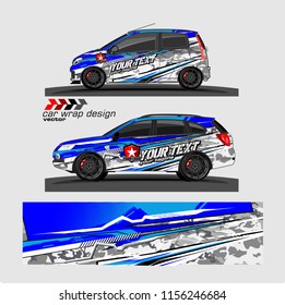 Car decal design vector. abstract background for vehicle wrap