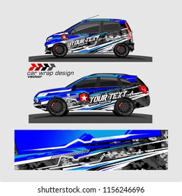 Car decal design vector. abstract background for vehicle wrap