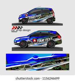 Car decal design vector. abstract background for vehicle wrap