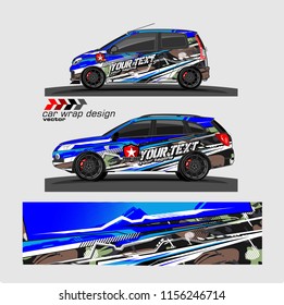 Car decal design vector. abstract background for vehicle wrap