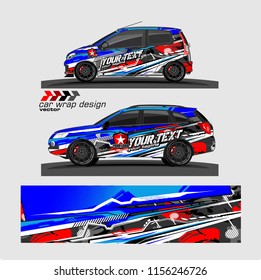 Car decal design vector. abstract background for vehicle wrap