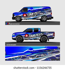 Car decal design vector. abstract background for vehicle wrap
