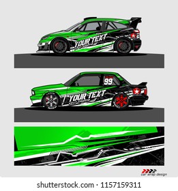 car decal design vector. Abstract livery background for vehicle vinyl wrap