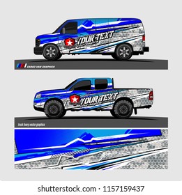car decal design vector. Abstract livery background for vehicle vinyl wrap
