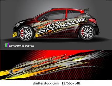 car decal design vector. abstract background for vehicle vinyl wrap