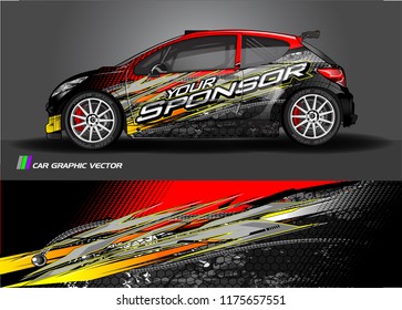 car decal design vector. abstract background for vehicle vinyl wrap