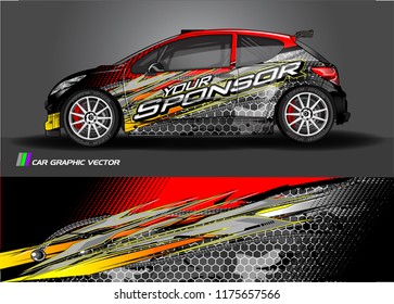 car decal design vector. abstract background for vehicle vinyl wrap