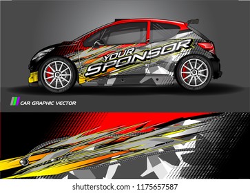 car decal design vector. abstract background for vehicle vinyl wrap