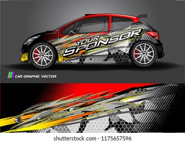 car decal design vector. abstract background for vehicle vinyl wrap