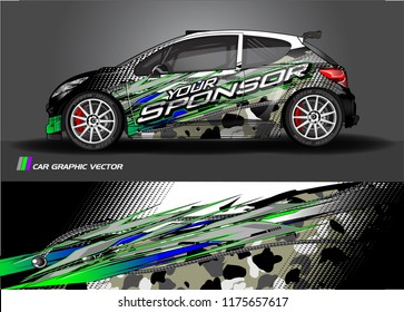 car decal design vector. abstract background for vehicle vinyl wrap