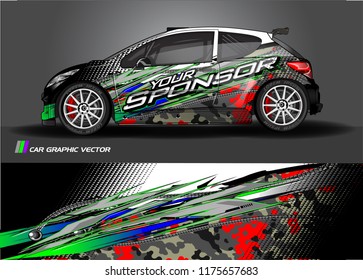 car decal design vector. abstract background for vehicle vinyl wrap