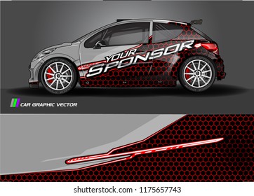 car decal design vector. abstract background for vehicle vinyl wrap