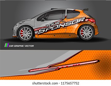 car decal design vector. abstract background for vehicle vinyl wrap