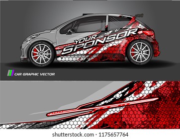 car decal design vector. abstract background for vehicle vinyl wrap