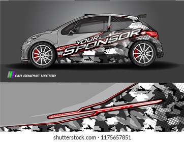 car decal design vector. abstract background for vehicle vinyl wrap