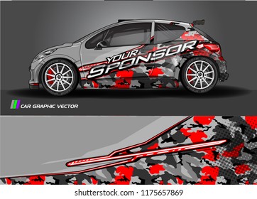 car decal design vector. abstract background for vehicle vinyl wrap