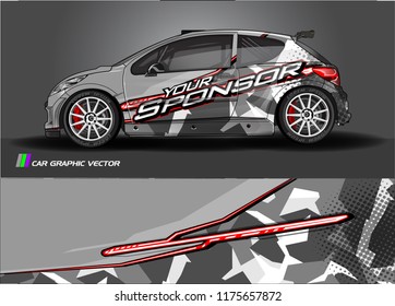car decal design vector. abstract background for vehicle vinyl wrap