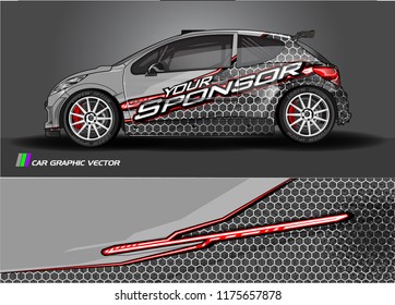 car decal design vector. abstract background for vehicle vinyl wrap