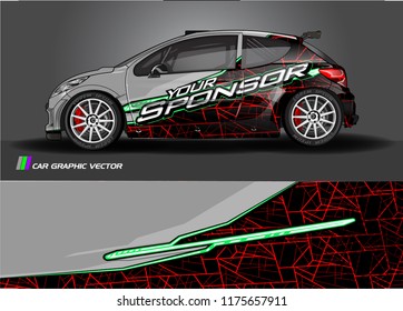 car decal design vector. abstract background for vehicle vinyl wrap