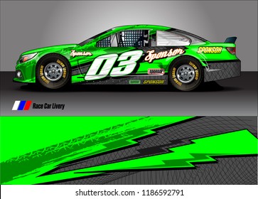 Car decal design vector. abstract graphic stripe background kit for vehicle vinyl wrap, race car sticker, and rally livery