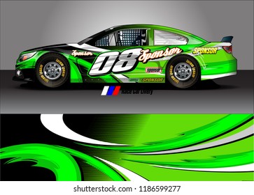 Car decal design vector. abstract racing graphic stripe background kit for vehicle vinyl wrap, race car sticker, and rally livery