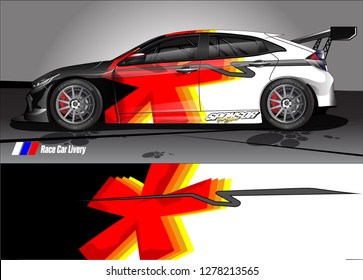 
car decal design vector. abstract background for vehicle vinyl wrap