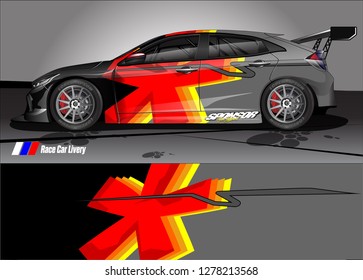 
car decal design vector. abstract background for vehicle vinyl wrap