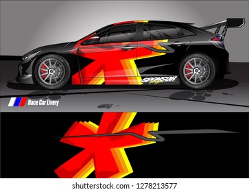 
car decal design vector. abstract background for vehicle vinyl wrap
