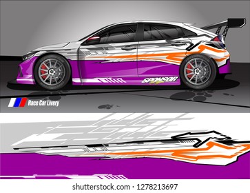 
car decal design vector. abstract background for vehicle vinyl wrap