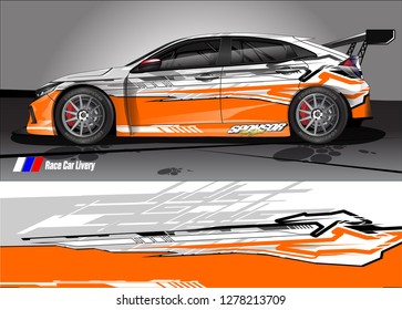 
car decal design vector. abstract background for vehicle vinyl wrap