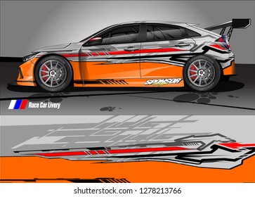 
car decal design vector. abstract background for vehicle vinyl wrap