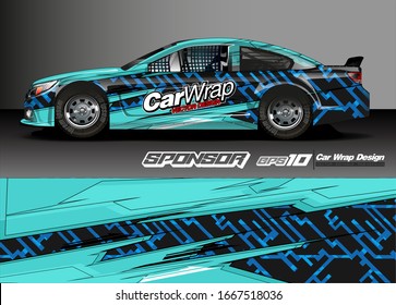 car decal design vector. abstract background for vehicle vinyl wrap