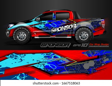 car decal design vector. abstract background for vehicle vinyl wrap