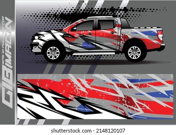 car decal design vector. abstract background for vehicle vinyl wrap