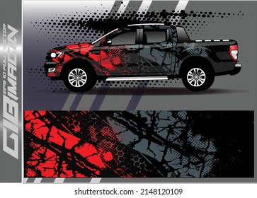 vector de diseño de calcomanías de coche. fondo abstracto para el envoltorio de vinilo del vehículo