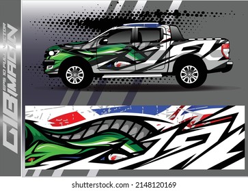 car decal design vector. abstract background for vehicle vinyl wrap