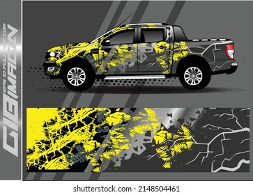 vector de diseño de calcomanías de coche. fondo abstracto para el envoltorio de vinilo del vehículo