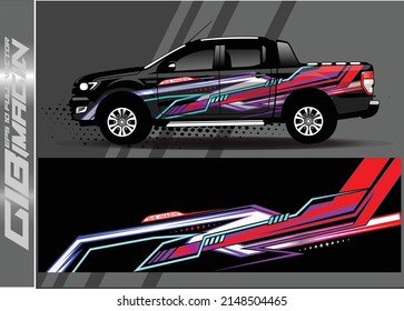 car decal design vector. abstract background for vehicle vinyl wrap