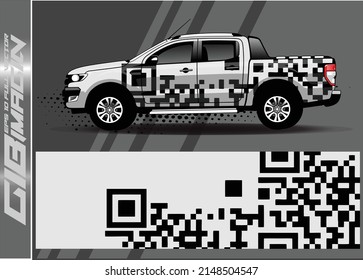 vector de diseño de calcomanías de coche. fondo abstracto para el envoltorio de vinilo del vehículo