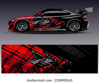 car decal design vector. abstract background for vehicle vinyl wrap