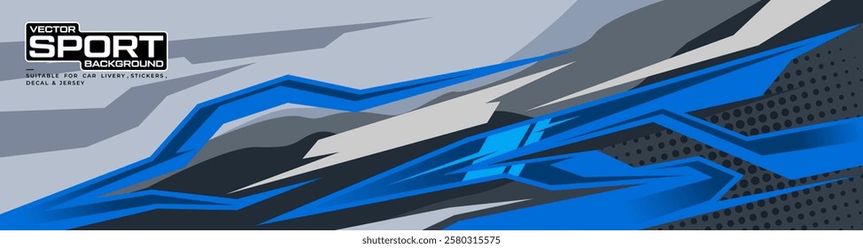 Car decal design vector. abstract stripe racing background