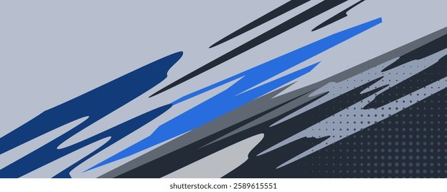 Car decal design vector. abstract stripe racing background