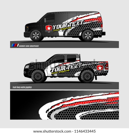 car decal design vector. abstract background for vehicle vinyl wrap