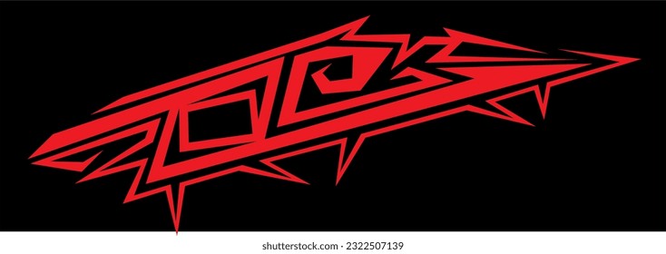 diseño de calcomanías en el estilo de arte vectorial