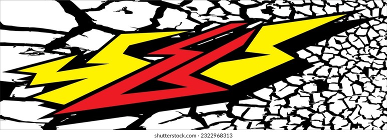 diseño de calcomanías en el estilo de arte vectorial