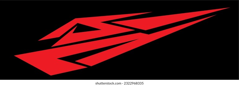car decal design in vector art style