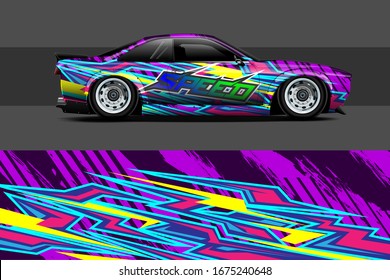 Car Decal Graphic Vector Wrap Vinyl Stock Vector (Royalty Free ...