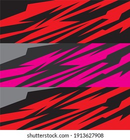 Car Decal Design Vector Graphic Abstract 
