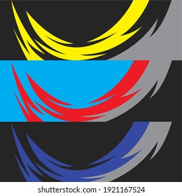 Car Decal Design Vector Graphic Abstract 