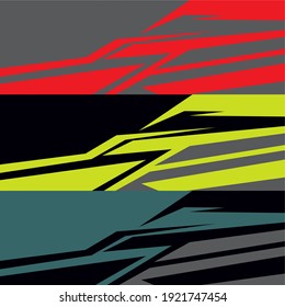 Car Decal Design Vector Graphic Abstract 